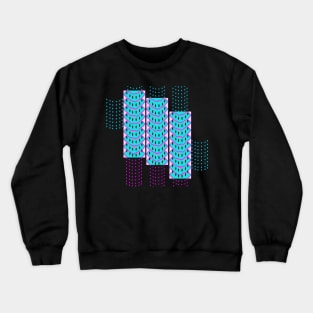 Building Spaceships. An abstract pop art design in modern bright colors for lovers of sci-fi and fun patterns. Crewneck Sweatshirt